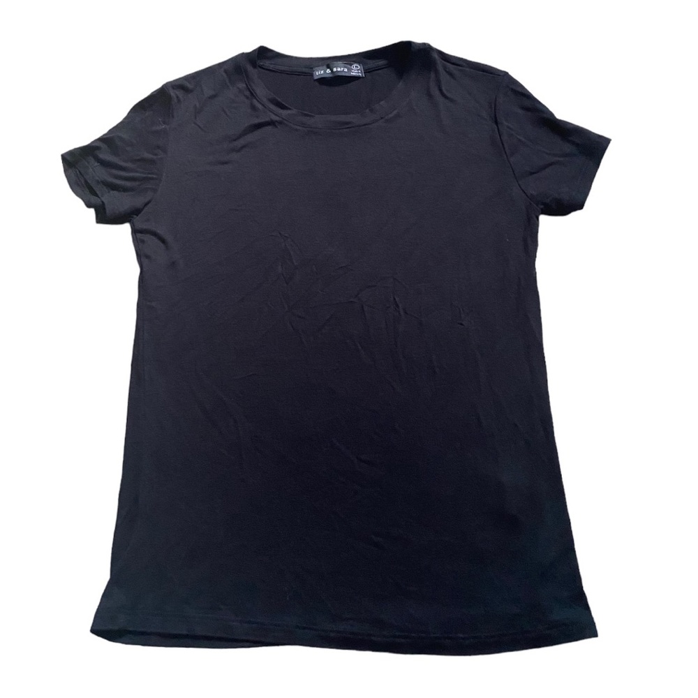 Liz & Sara Black Juniors Soft Tshirt
